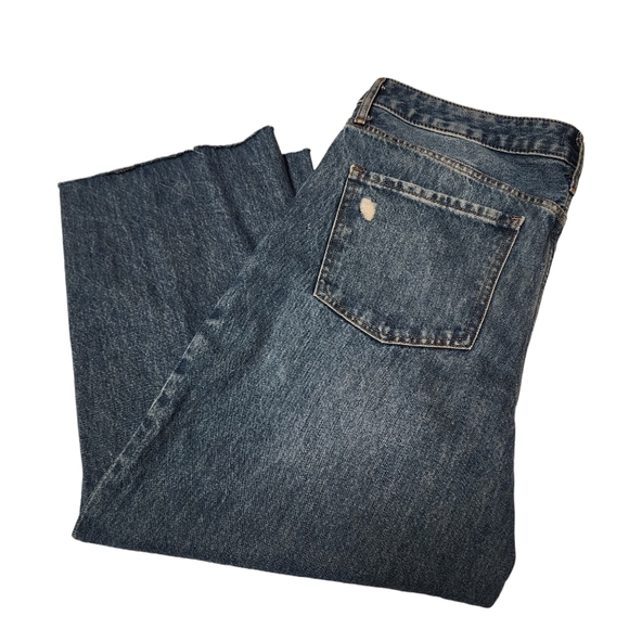 Express Vintage 90s Style Ankle Boot Mid Rise Ripped Knee Jeans 12S NWT - Picture 7 of 16